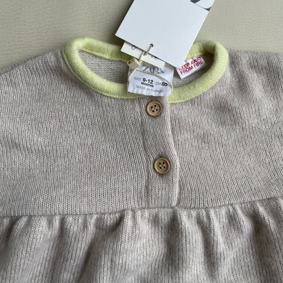 Zara Baby Sweater Knit Dress 9-12month - Picture 2 of 12